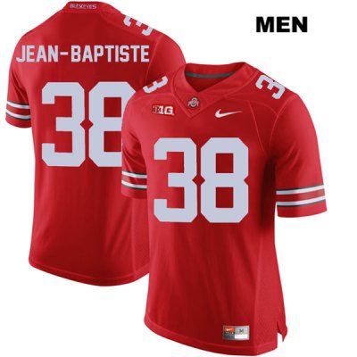 Men's NCAA Ohio State Buckeyes Javontae Jean-Baptiste #38 College Stitched Authentic Nike Red Football Jersey BX20M46FG